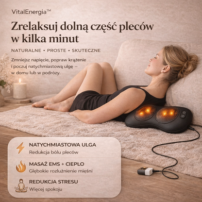 VitalEnergia™ Relaksująca poduszka masująca Shiatsu